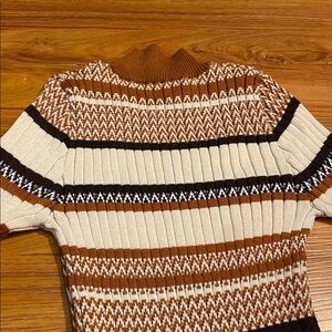 Elegant Striped Long Sleeve Dress